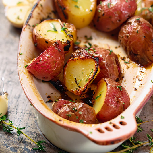 Garlic, Butter, And Thyme Roasted Potatoes
