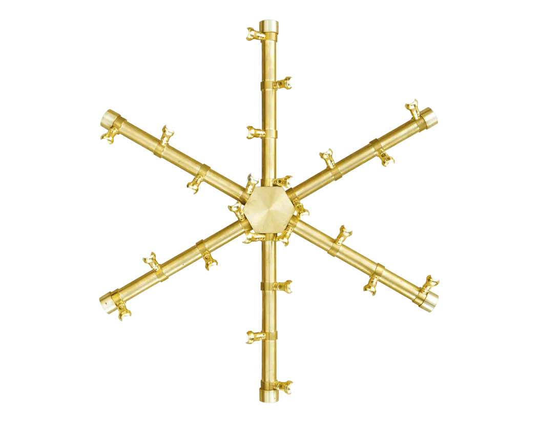 Pro Series Brass Spur Fire Pit Burners