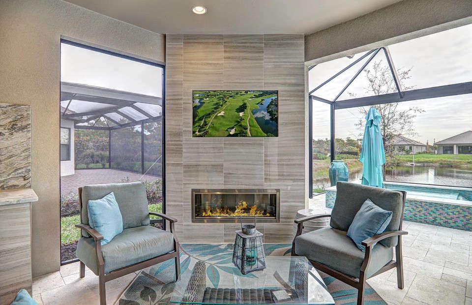 Kalea Bay Outdoor Linear Fireplace (Non-LED)