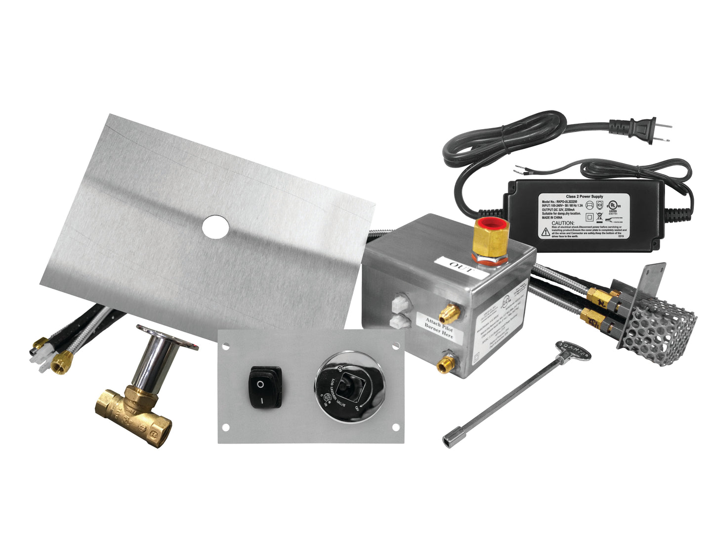 Linear Drop-In Fire Pits With Stainless H Steel Burners