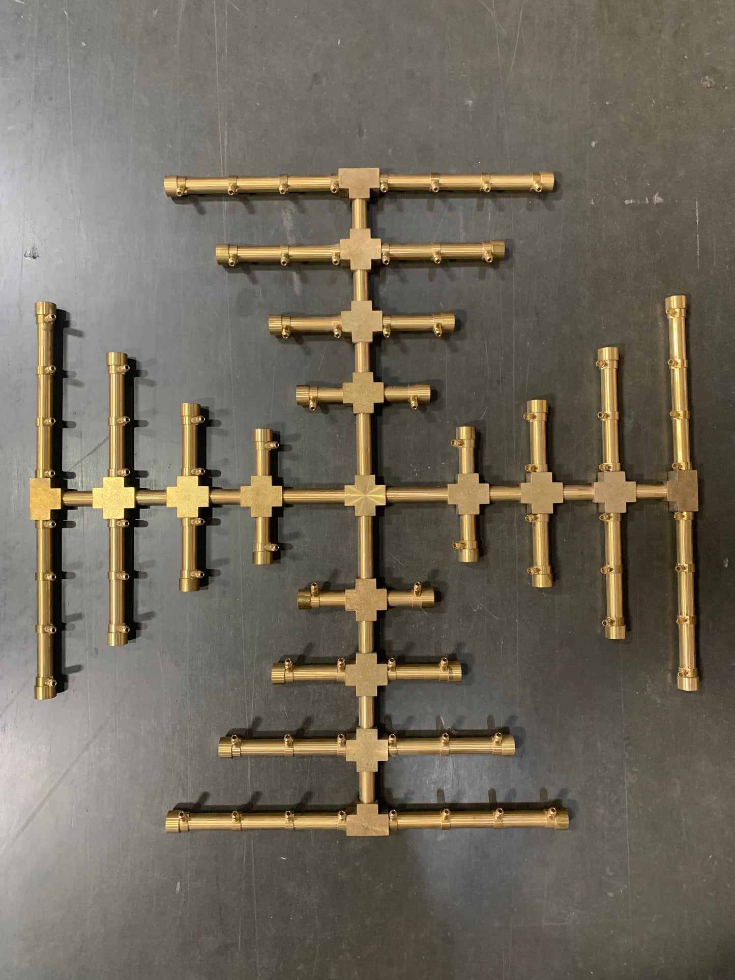 Pro Series Brass Snowflake Fire Pit Burners