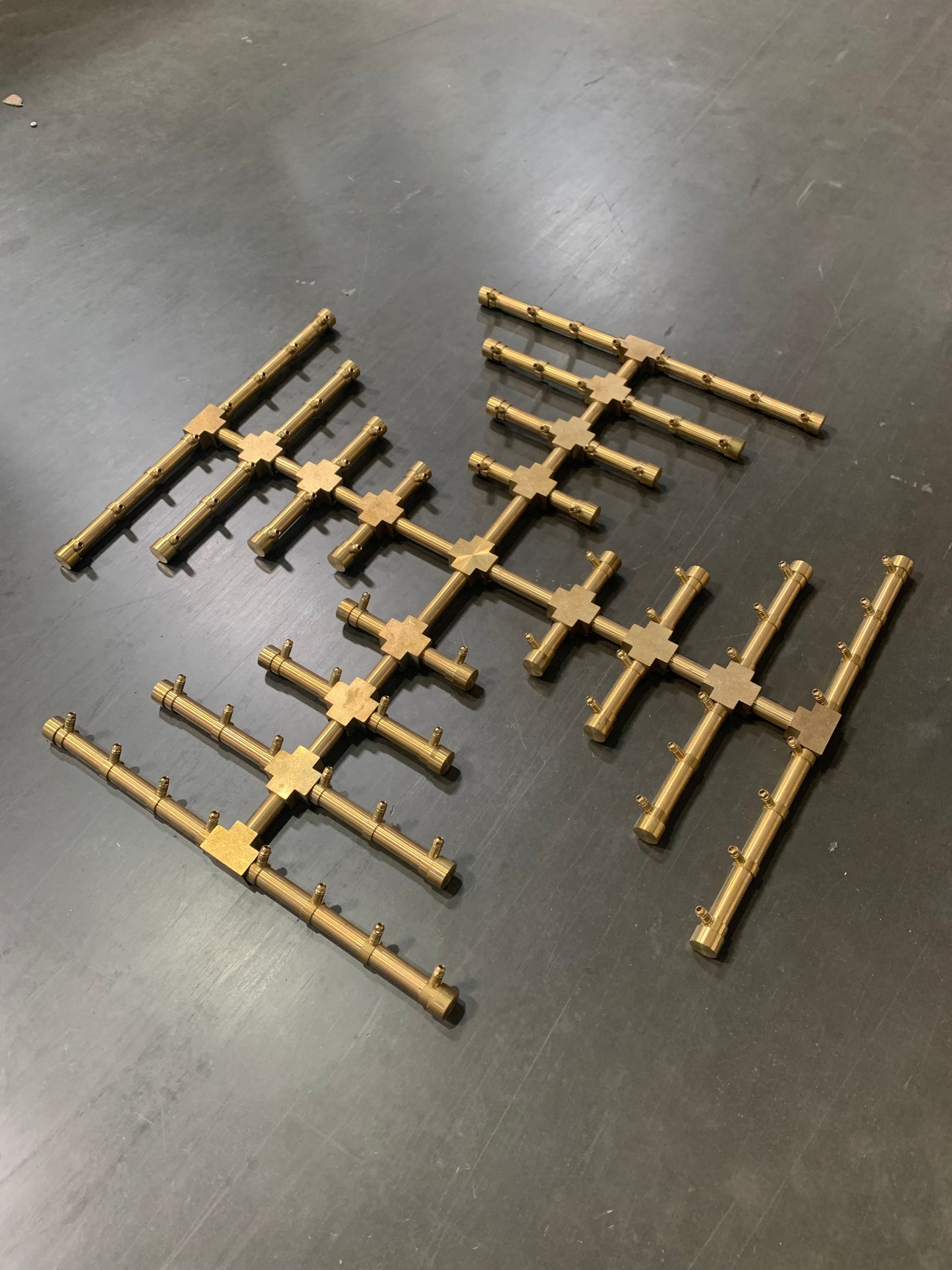 Pro Series Brass Snowflake Fire Pit Burners