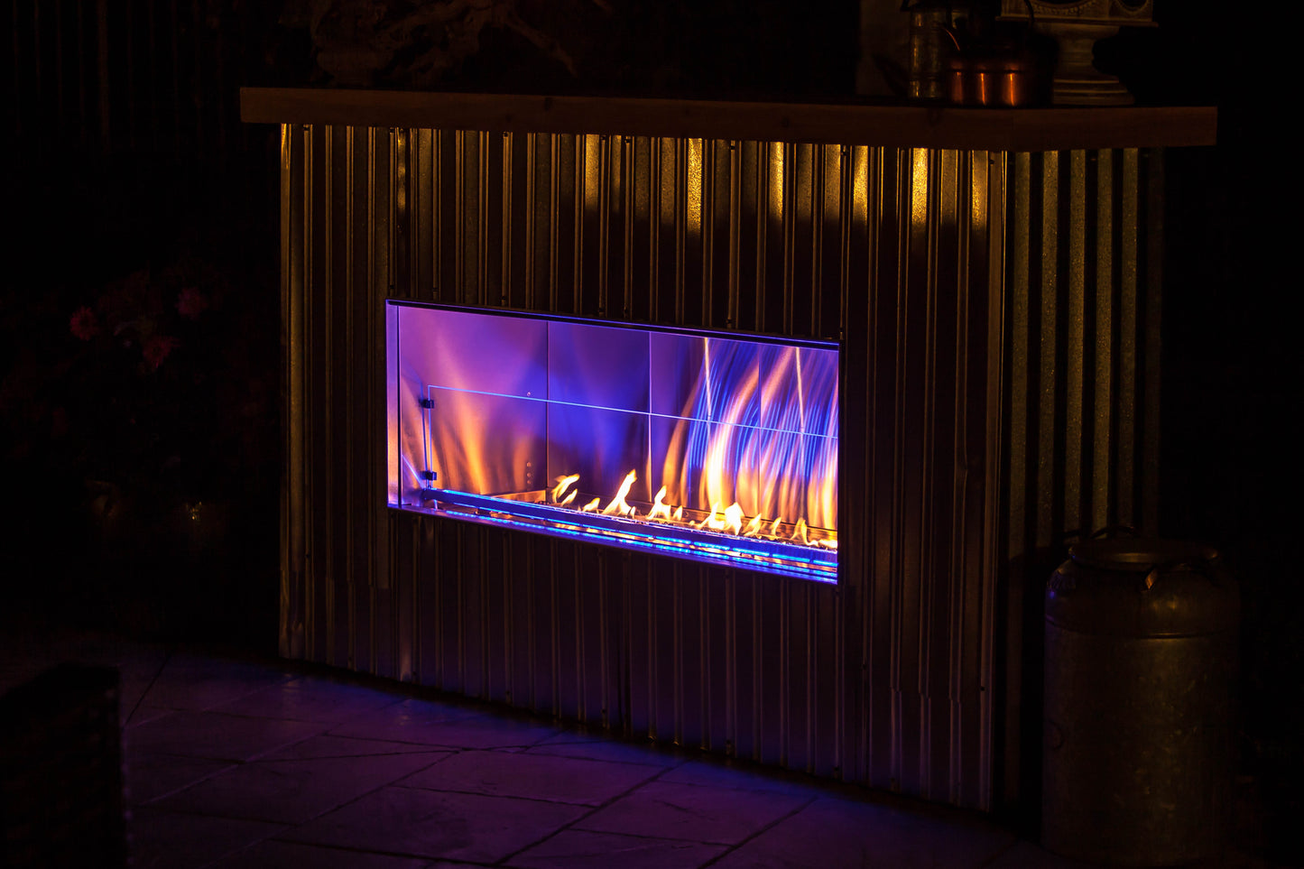 Kalea Bay Outdoor Linear Fireplace (With LED)