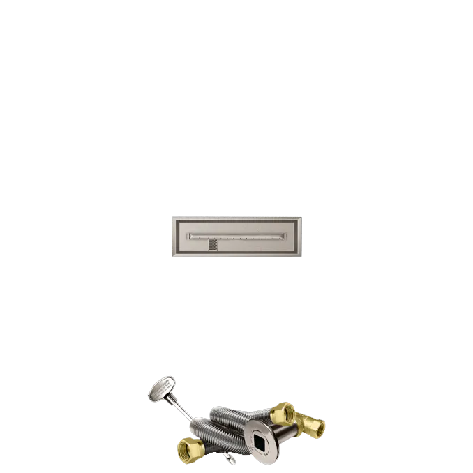 Linear Drop-In Fire Pits With Stainless Steel T Burners