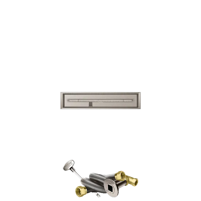 Linear Drop-In Fire Pits With Stainless Steel T Burners