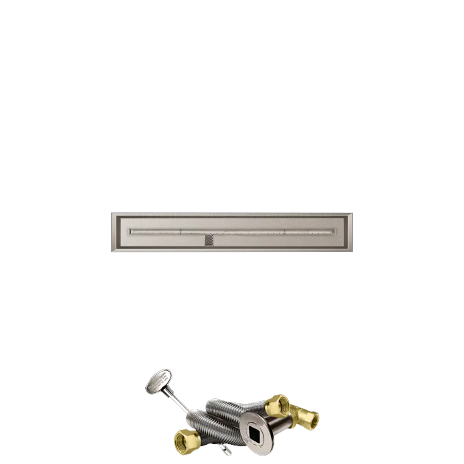 Linear Drop-In Fire Pits With Stainless Steel T Burners