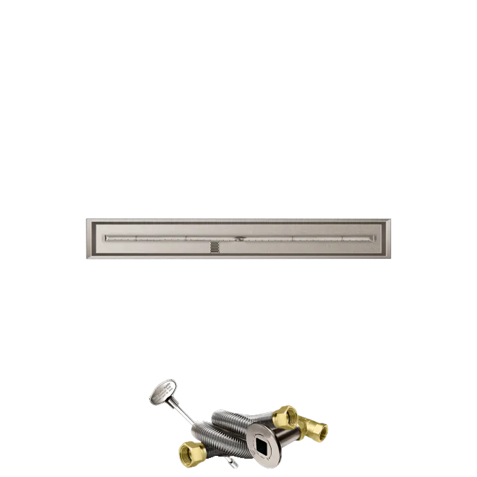 Linear Drop-In Fire Pits With Stainless Steel T Burners