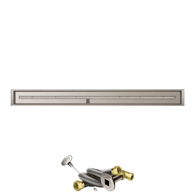 Linear Drop-In Fire Pits With Stainless Steel T Burners