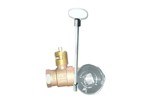 High Capacity Straight Key Valve with Polished Chrome Cover