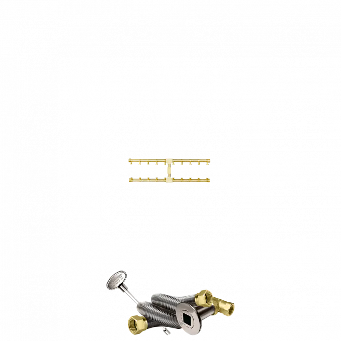 Pro Series Brass H Fire Pit Burners