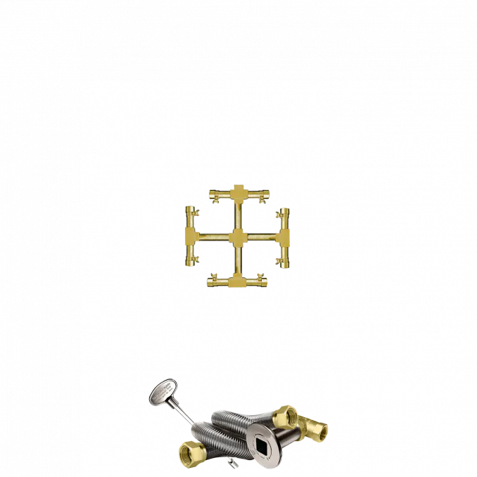 Pro Series Brass Snowflake Fire Pit Burners