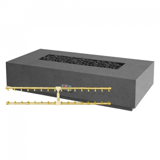 65" Sanctuary 1 Pro Series Linear Fire Pit Table (With Pro Series Brass Burner)