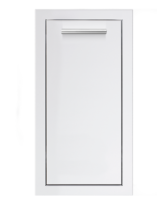 14" Narrow Trash Drawer with MASONRY Frame Return