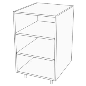 Open Shelves  (No Doors)