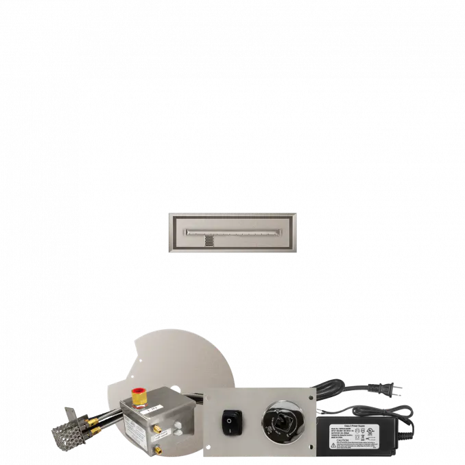 Linear Drop-In Fire Pits With Stainless Steel T Burners