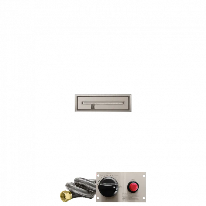 Linear Drop-In Fire Pits With Stainless Steel T Burners