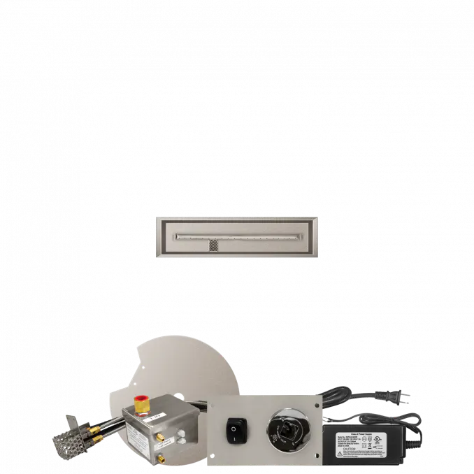 Linear Drop-In Fire Pits With Stainless Steel T Burners