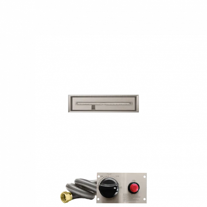 Linear Drop-In Fire Pits With Stainless Steel T Burners