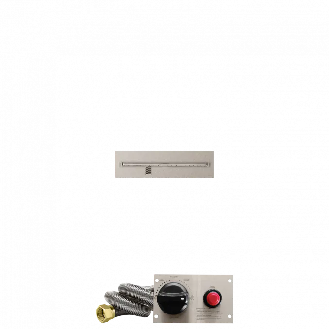 Linear Flat Fire Pits With Stainless Steel T Burners