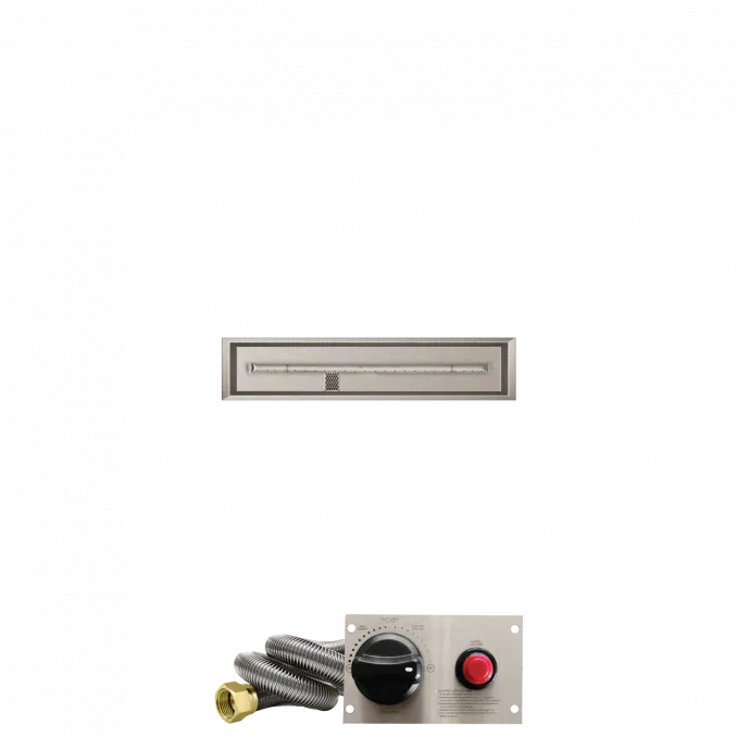 Linear Drop-In Fire Pits With Stainless Steel T Burners