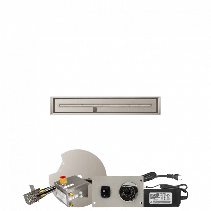 Linear Drop-In Fire Pits With Stainless Steel T Burners