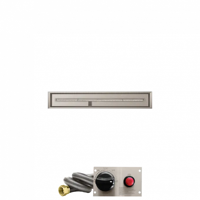 Linear Drop-In Fire Pits With Stainless Steel T Burners