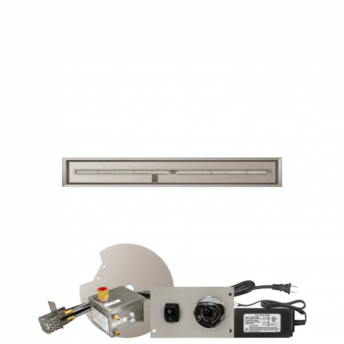 Linear Drop-In Fire Pits With Stainless Steel T Burners