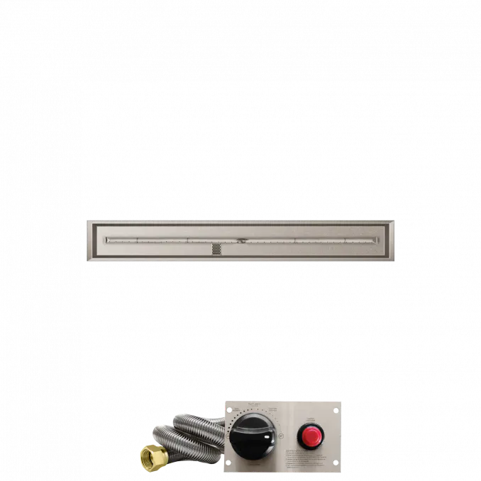 Linear Drop-In Fire Pits With Stainless Steel T Burners