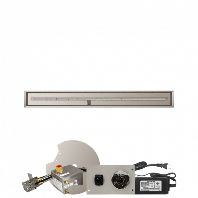 Linear Drop-In Fire Pits With Stainless Steel T Burners