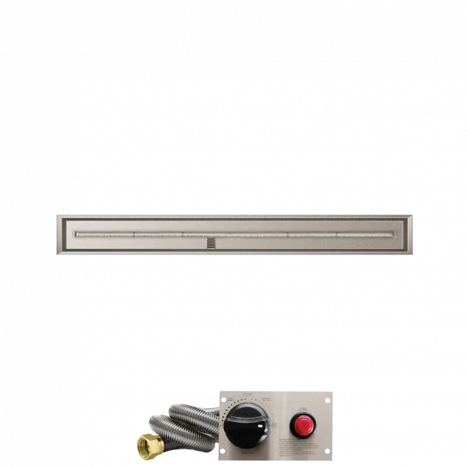 Linear Drop-In Fire Pits With Stainless Steel T Burners