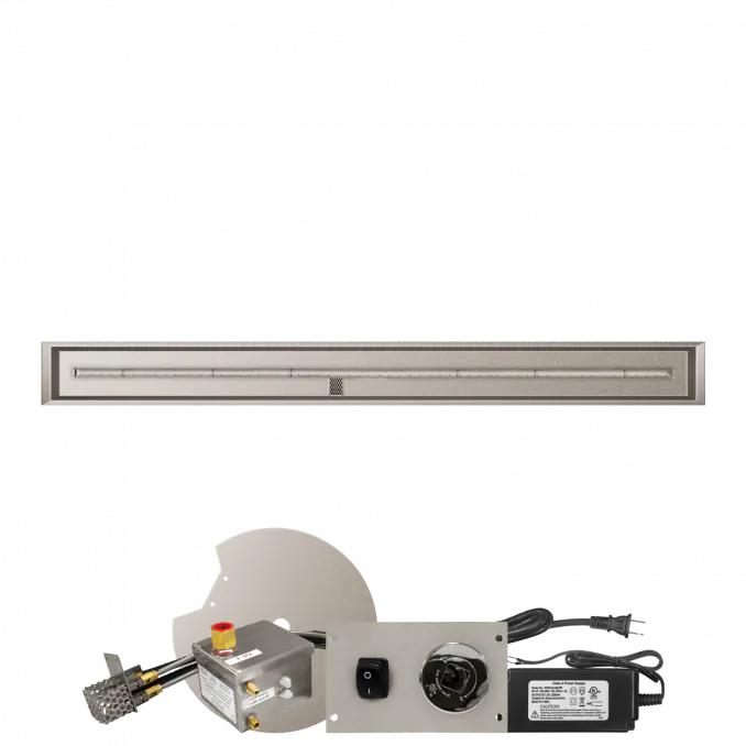 Linear Drop-In Fire Pits With Stainless Steel T Burners