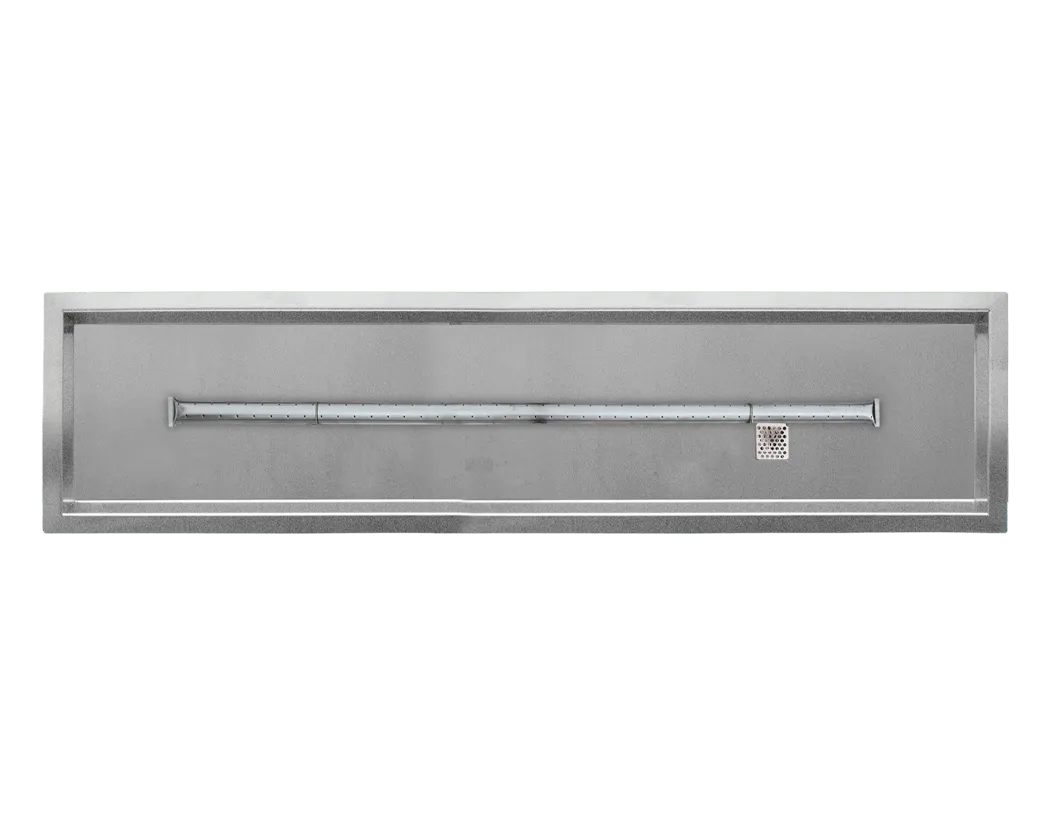 Linear Drop-In Fire Pits With Stainless Steel T Burners