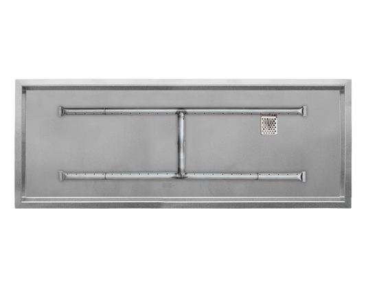 Linear Drop-In Fire Pits With Stainless H Steel Burners