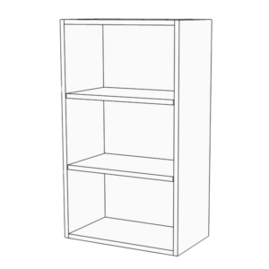 Open Shelves (No Doors)