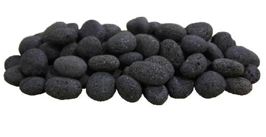 Firegear 50 Lbs Tumbled Dark Gray Lava Stone