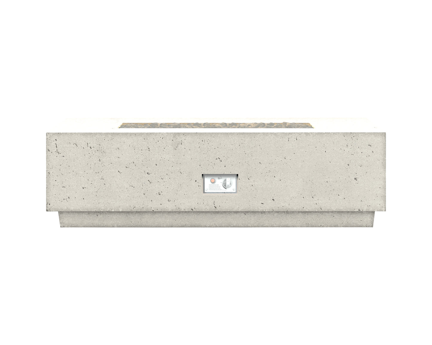 76" Sanctuary 1 Linear Fire Pit Table With Pro Series Brass Burner