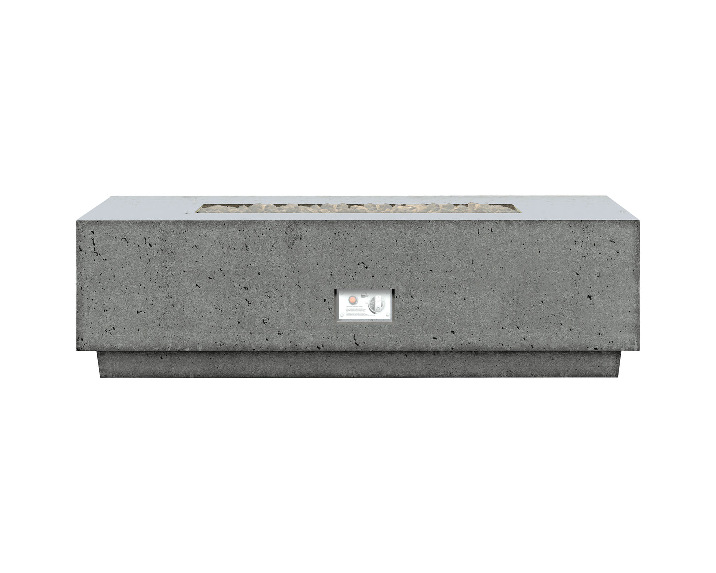 76" Sanctuary 1 Linear Fire Pit Table With Pro Series Brass Burner