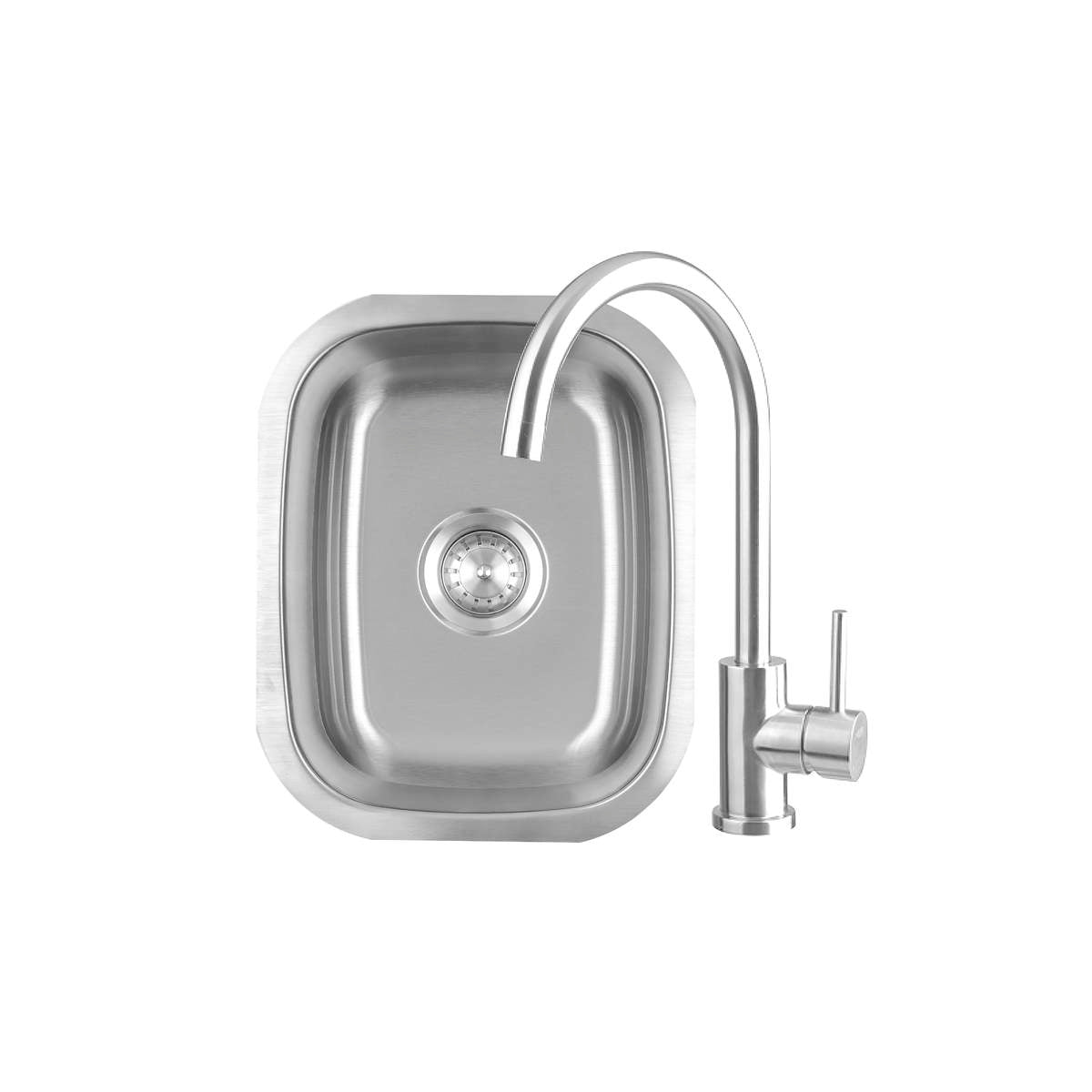 19 x 15" Undermount Sink &amp; 360º Hot/Cold Faucet