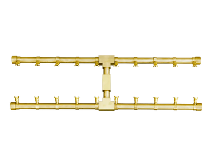 Pro Series Brass H Fire Pit Burners