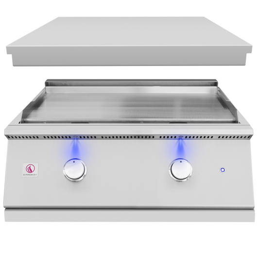 30" Pro Series Outdoor Gas Griddle (With Exterior LED Lights)