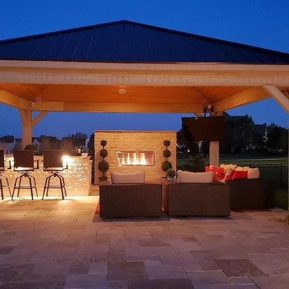 Kalea Bay Outdoor Linear Fireplace (Non-LED)
