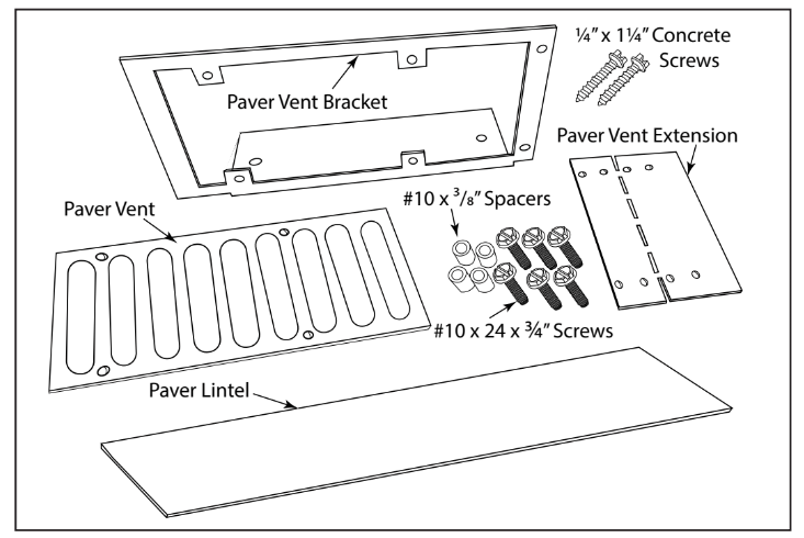 Paver Block Ventilation Kits