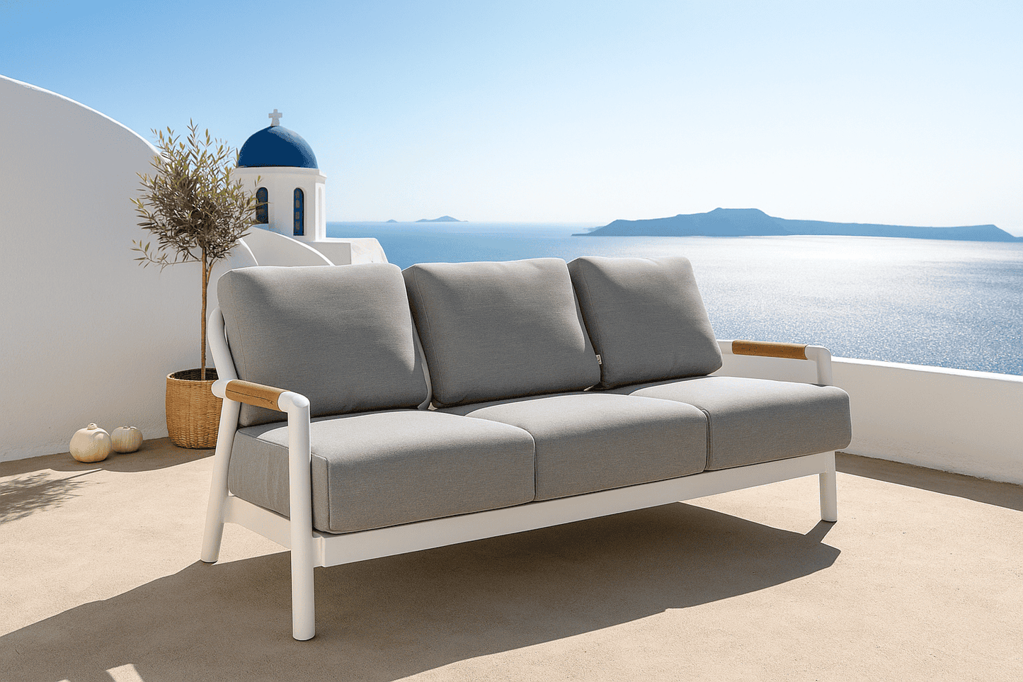 Elementi Santorini 3 Seat Sofa