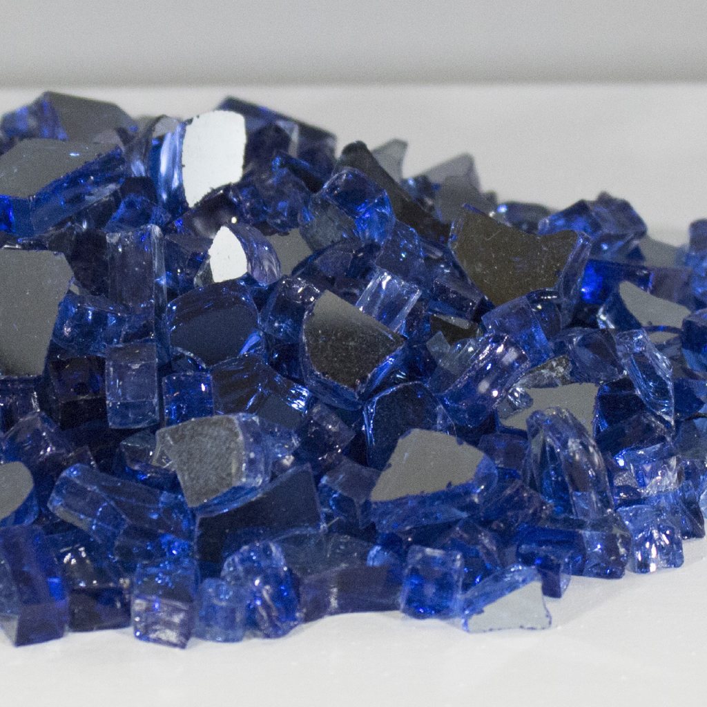 Cobalt Blue Reflective (Blue) Fireglass 