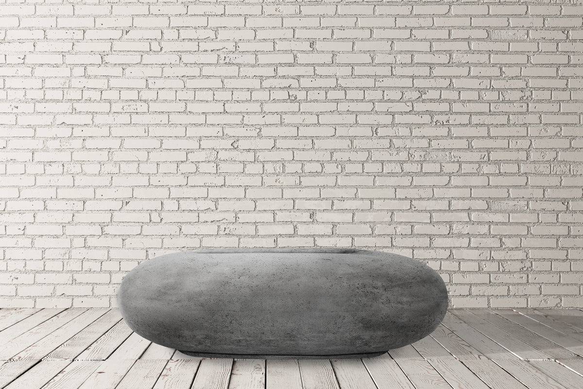 Prism Hardscapes Pebble Fire Table | GFRC Rectangular Outdoor Fire ...