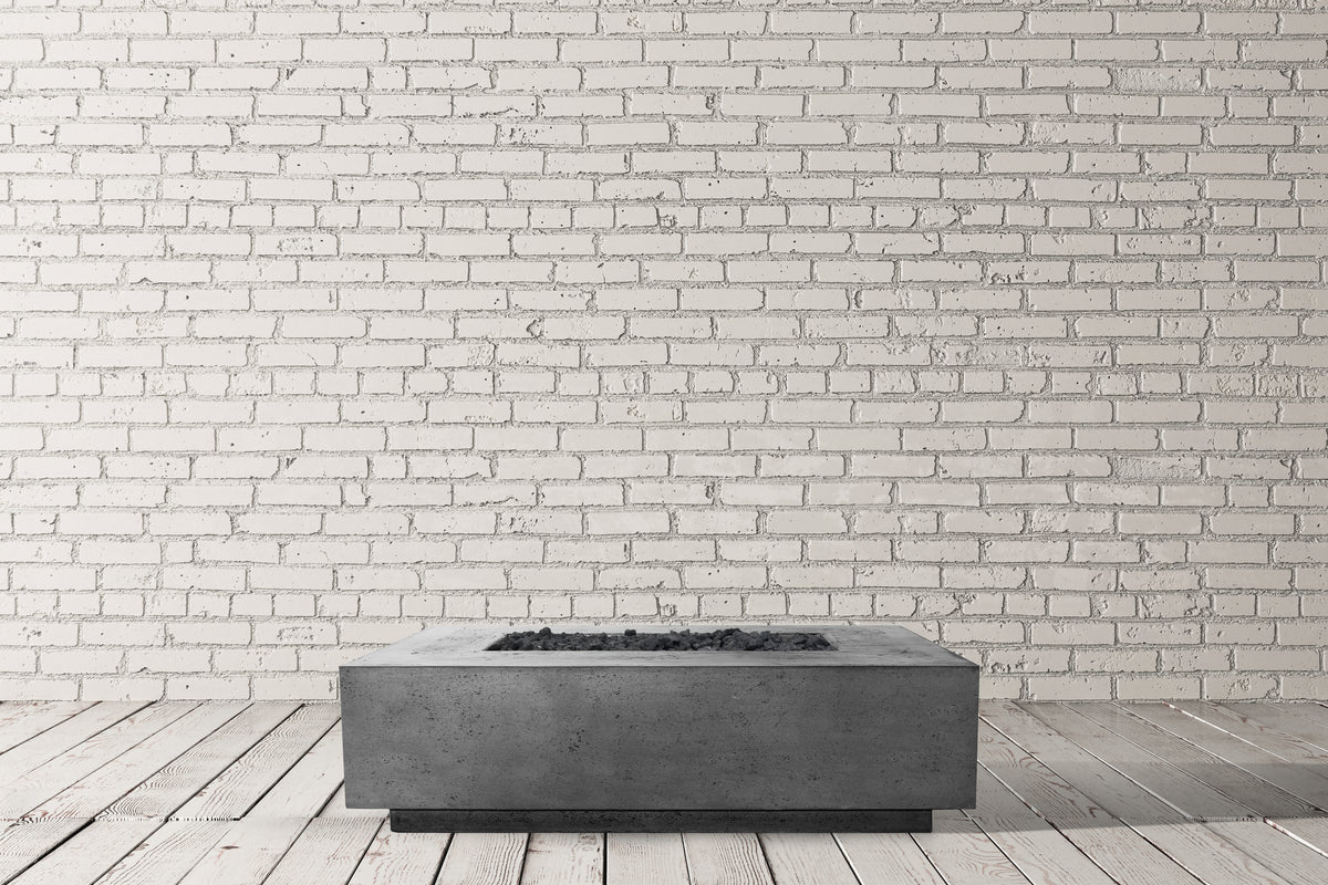 Prism Hardscapes Tavola 1 Fire Table | Linear GFRC Outdoor Fire Feature ...