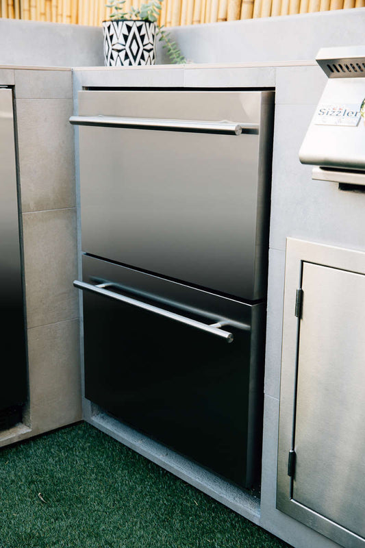 24" Outdoor Rated 2-Drawer Refrigerator