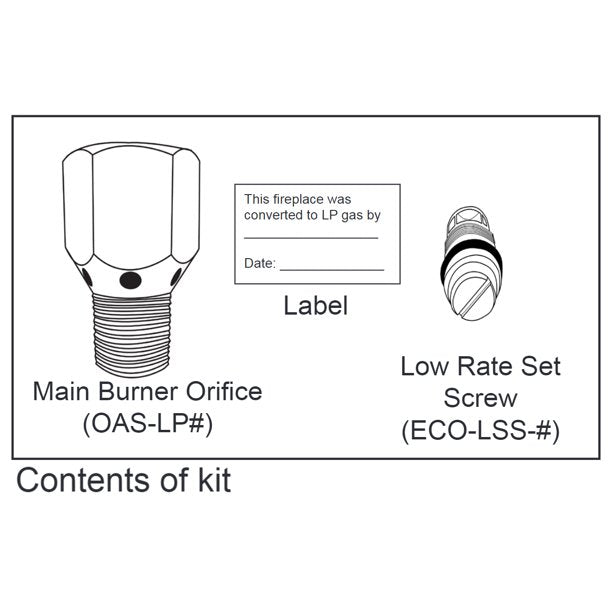 Kalea Bay Liquid Propane Conversion Kit