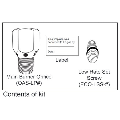 Kalea Bay Liquid Propane Conversion Kit